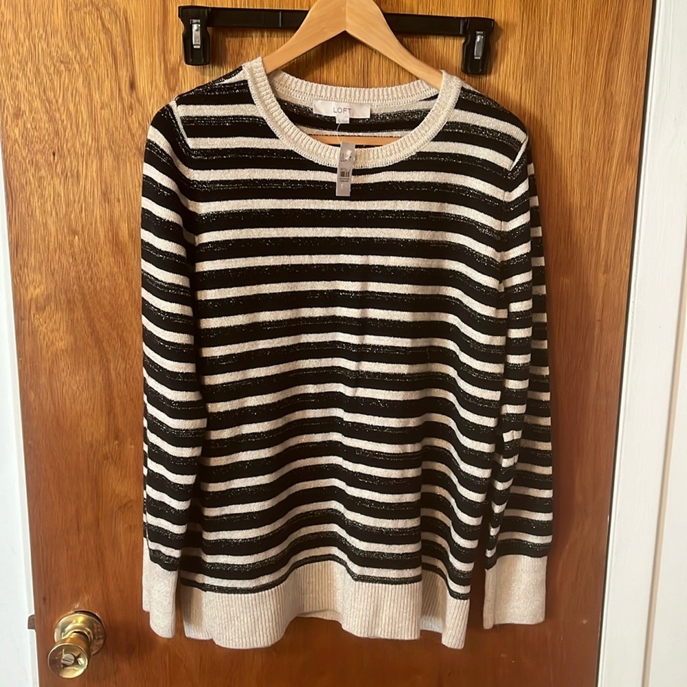 Sweater with Stripes. XL. New with tag